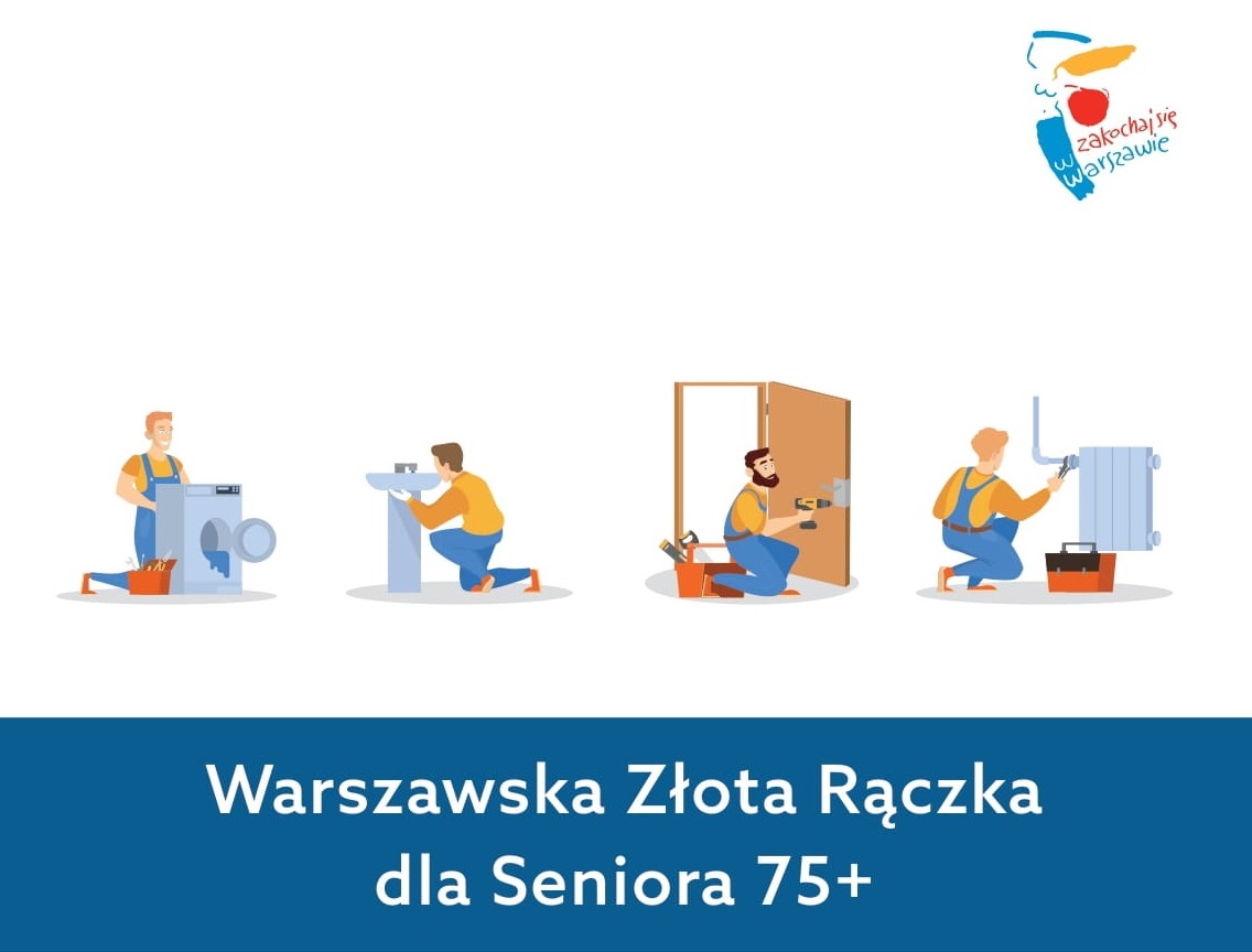 Baner projektu: Warszawska Złota Rączka dla Seniora 75+